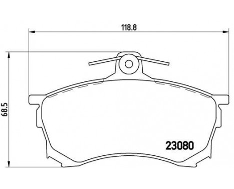 Brake Pad Set, disc brake P 54 021 Brembo, Image 2