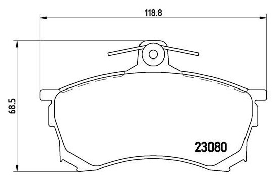 Brake Pad Set, disc brake P 54 021 Brembo, Image 2