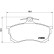 Brake Pad Set, disc brake P 54 021 Brembo, Thumbnail 3