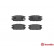 Brake Pad Set, disc brake P 54 025 Brembo, Thumbnail 3