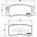 Brake Pad Set, disc brake P 54 031 Brembo, Thumbnail 2