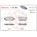 Brake Pad Set, disc brake P 54 034 Brembo, Thumbnail 3