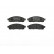 Brake Pad Set, disc brake P 54 038 Brembo