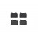 Brake Pad Set, disc brake P 54 052 Brembo