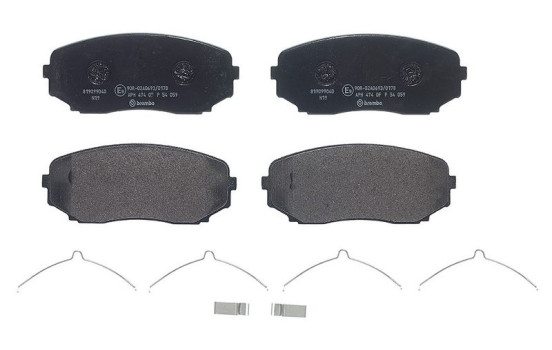Brake Pad Set, disc brake P 54 059 Brembo, Image 2