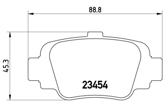 Brake Pad Set, disc brake P 56 032 Brembo, Image 3