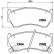 Brake Pad Set, disc brake P 56 033 Brembo, Thumbnail 3