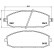Brake Pad Set, disc brake P 56 041 Brembo, Thumbnail 2