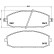 Brake Pad Set, disc brake P 56 041 Brembo, Thumbnail 3