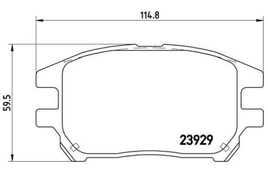 Brake Pad Set, disc brake P 56 050 Brembo, Image 2