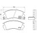 Brake Pad Set, disc brake P 56 064 Brembo, Thumbnail 3
