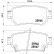 Brake pad set, disc brake P 56 098E Brembo