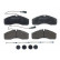 Brake Pad Set, disc brake P 56 123 Brembo