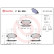 Brake Pad Set, disc brake P 59 038 Brembo, Thumbnail 3
