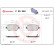 Brake Pad Set, disc brake P 59 050 Brembo, Thumbnail 3