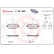 Brake Pad Set, disc brake P 59 052 Brembo, Thumbnail 3