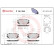 Brake pad set, disc brake P 59 054X Brembo