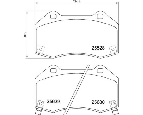 Brake Pad Set, disc brake P 59 094 Brembo, Image 3