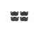 Brake Pad Set, disc brake P 61 032 Brembo, Thumbnail 3