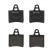 Brake Pad Set, disc brake P 61 037 Brembo