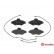 Brake Pad Set, disc brake P 61 052 Brembo, Thumbnail 2