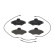 Brake Pad Set, disc brake P 61 052 Brembo, Thumbnail 3