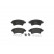 Brake Pad Set, disc brake P 61 067 Brembo