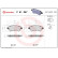 Brake Pad Set, disc brake P 61 067 Brembo, Thumbnail 3