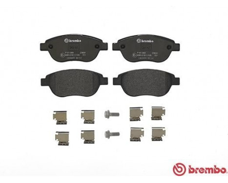 Brake Pad Set, disc brake P 61 068 Brembo, Image 2