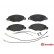 Brake Pad Set, disc brake P 61 072 Brembo, Thumbnail 2