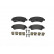 Brake Pad Set, disc brake P 61 091 Brembo