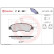 Brake Pad Set, disc brake P 61 091 Brembo, Thumbnail 3