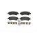 Brake Pad Set, disc brake P 61 091 Brembo, Thumbnail 3