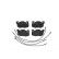 Brake Pad Set, disc brake P 61 099 Brembo, Thumbnail 3