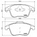 Brake pad set, disc brake P 61 117X Brembo