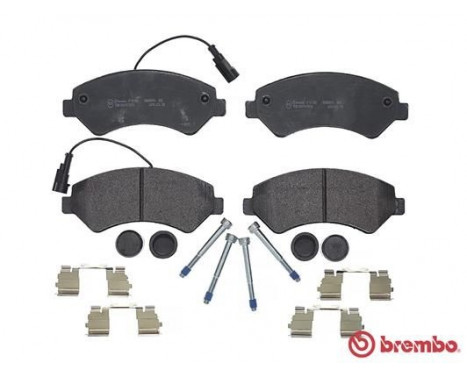 Brake Pad Set, disc brake P 61 118 Brembo, Image 2