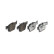 Brake pad set, disc brake P 61 135X Brembo, Thumbnail 3