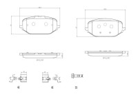 Brake pad set, disc brake P 61 142 Brembo
