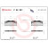 Brake Pad Set, disc brake P 62 001 Brembo, Thumbnail 2