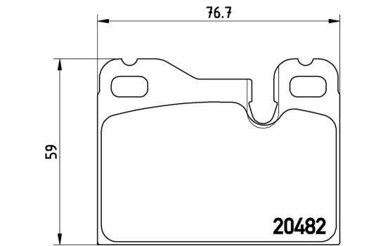 Brake Pad Set, disc brake P 65 003 Brembo, Image 3