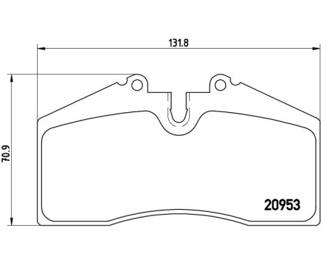 Brake Pad Set, disc brake P 65 005 Brembo, Image 3