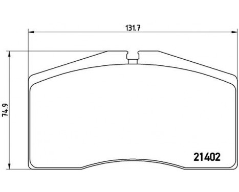 Brake Pad Set, disc brake P 65 006 Brembo, Image 2