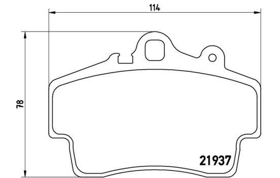 Brake Pad Set, disc brake P 65 007 Brembo, Image 3