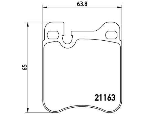 Brake Pad Set, disc brake P 65 010 Brembo, Image 3