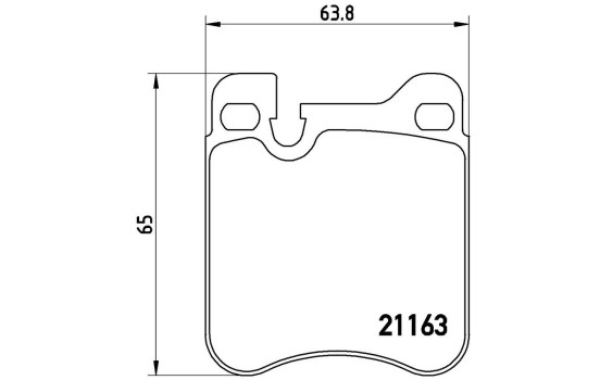 Brake Pad Set, disc brake P 65 010 Brembo, Image 3