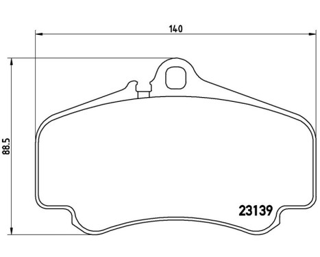 Brake Pad Set, disc brake P 65 011 Brembo, Image 3