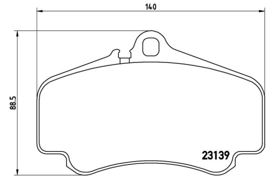 Brake Pad Set, disc brake P 65 011 Brembo, Image 3