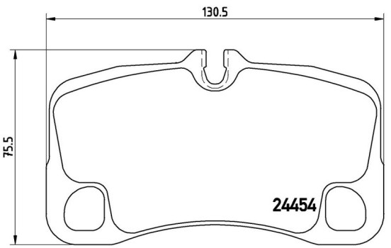 Brake Pad Set, disc brake P 65 013 Brembo, Image 2