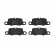 Brake Pad Set, disc brake P 65 020 Brembo