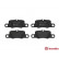 Brake Pad Set, disc brake P 65 020 Brembo, Thumbnail 2